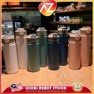 A To Z 530ml/750ml Double Stainless Steel Thermal Flask With Straw Portable Sport Thermal Water Bott