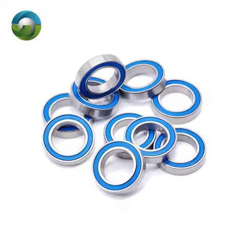 4PCS 6802 2RS Bearing 15x24x5 mm Bicycle Pivot Repair Parts 6802 2RS Ball Bearings 6802-2RS Blue Sea