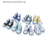 { TRSG } Innovative And Practical 3.5cm Doll Mini Shoes For Russian Doll 1/6 BJD Sneakers Shoes Boots Finger Dance Toy Canvas Shoes  .