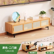 Media &amp; TV StorageSmall Apartment Home Living Room TV Console Cabinet New Coffee Table TV Stand Integrated Combination Wall Non-Solid Wood Modern Minimal