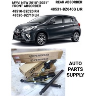 Original Perodua Myvi New (2018-2021) Absorber Front & Rear Set. 48510-BZC20 , 48520-BZ710 , 48531-B