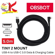OBSBOT USB-A TO USB-C USB 3.0 CABLE, SUPPORT FAST AND STABLE POWER & DATA TRANSFER- 5 METER (16FT) (