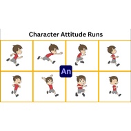 Adobe Animate Course - Learn to Animate Character Attitude Runs in Adobe Animate