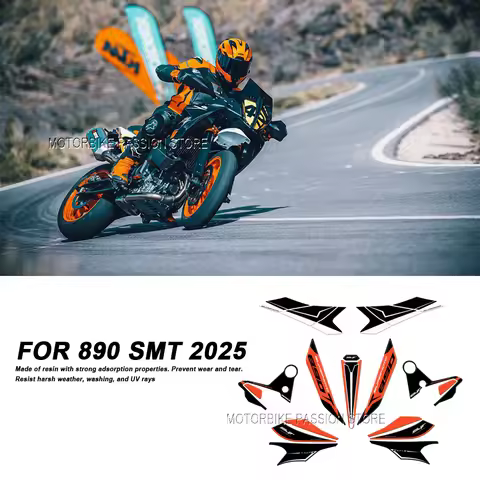 For 890 SMT 890smt 2025 3D Motorcycle Epoxy Resin Sticker Tank Protection Kit Scratch Resistant Deca