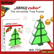 GULI  Plastic Christmas  Tree  Magic  Cube Funny Puzzle Cube For Children Christmas Gift Pendant Small Gift Kids