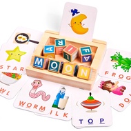 Wooden Montessori Toys Suitable for 4 5 6 7 Years Old Children, Matching Letter Games Suitable for 3