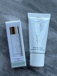 Set of 2 件套: Eve Lom cleansing oil 15ml 卸妝油   & rescue mask 急救面膜 15ml