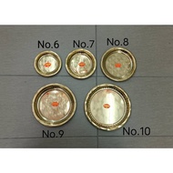 Premium Brass Pooja/Arthi Plate with Ring Design/Brass Ring Plate