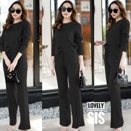 BMF - One Set Knit Queena Setelan Fashion Wanita Pakaian Setcel Rajut Bahan Premium