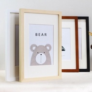 Nordic Simple Wooden Frame A4 A3 Black White Color Picture Photo Frames for Wall picture frames wall