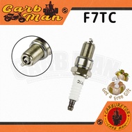 F7TC Spark Plug Long Thread M14x19mm Replace NGK BPR6ES BP6ES Heavy Duty Fits Honda GX160 GX200 GX27