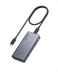 Anker 343 USB C Hub (7-in-1, Dual 4K HDMI, Gray)