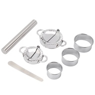 Dumplings Maker7 Pack Stainless Steel Easy Pie Ravioli Empanadas Press MoldPierogi Cutter Wrappers P