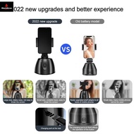 Gimbal Stabilizer 360° Rotation AI Auto Face Tracking Phone Holder Desktop Tracking Gimbal With Remo