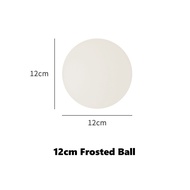 Nordic Glass Ball LED Wall Lamp Concealed Base Milky White Dome Sofa Background Decor Balcony Aisle 