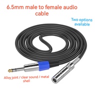 6.5mm Male to Female Extension Cable Microphone Audio Guitar Extension Cable 6.35mm Stereo 6.5 Exten