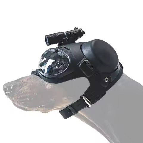 Tactical Dog Military Hunting Training K9 Helmet, Large Dog Patrol Dogs Sheepdog Pet Motorcycle Prot