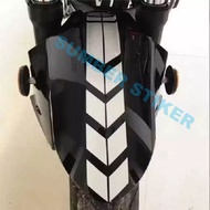 Motorcycle fender cutting list Sticker Front fender cutting Sticker