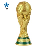 2022  Soccer Ball, 2022 Qatar  Trophy Full Gold Plated Resin  Cup Model Souvenir 9cm