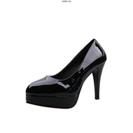 7DCI Kasut Wanita Kaki Runcing Kasut Tumit Tinggi Profesional Baru Cetek Mulut Super Tinggi Kasut Tu