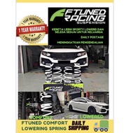 FTUNED coil spring comfort lowerd spring CLS HONDA  CIVIC FC DAN FD