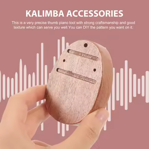Professional Wood Kalimba Baseboard Replacement Smooth Thumb Piano Base Solid Wood Multi-Functional 