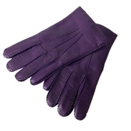 Brooks Brothers GLOBE Gloves purple leather Women Direct from Japan Secondhand