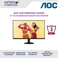 AOC U27B35 27" 4K UHD 60Hz Flat Monitor ( DP, HDMI, 3 Yrs Wrty )