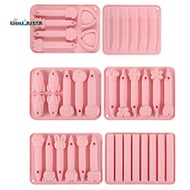 6 Pcs Crayon Molds Safe Crayon Silicone Mold 3D Cavity Crayon Melting Molds Assorted Reusable Crayon
