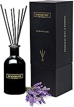 Benevolence LA Reed Diffuser Set, Lavender &amp; Eucalyptus Fragrance Diffuser, Aromatherapy Diffuser, Scented Oil Reed Diffuser Sticks, Scented Sticks Diffuser, Stress Relief and Promote Relaxation