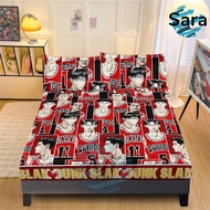 Red Slam Dunk 3IN1 BEDSHEET Full Garterized 100% Canadian Cotton Durable and Soft Bedsheet Only