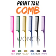 Hair Comb Sikat Rambut Murah Plastic Pointed Tail Comb Rat Tail Comb Brush 尖尾梳长尾梳 Ready Stock in Mal