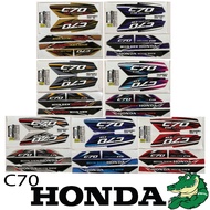 STRIPE MOTOR HONDA C70 GBO CUSTOM STICKER NEW DESIGN (9)