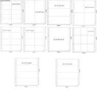 CLEIGHTEEN8H A4 Kpop Photocard Binder, DIY PP Photo Album Refill Pages, 4 Hole 4 Ring Multiple Pocke