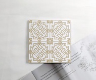 陶瓷花磚杯墊-囍事發生鐵窗花∣禮物∣入厝禮∣擺飾-上釉款