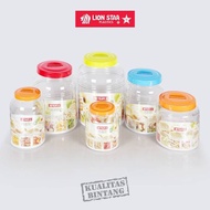 [RANDOM COLOR] LION STAR Hugo Round Jar S 3L/4L 100/101 Cracker Jar Cake Jar Food Jar