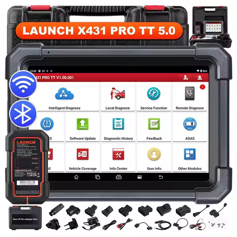 LAUNCH Newest X431 Pro TT All System Diagnostic Tool Machine Bluetooth 2 Scanner 12V Auto Diagnosis 