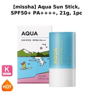 [missha] Aqua Sun Stick, SPF50+ PA++++, 21g, 1pc / Korean Aqua Sun Stick / SPF50+ PA++++ / 100% Auth