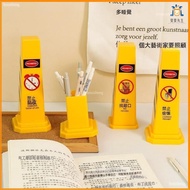 [Pen Holder] Funny Pen Holder Gift Exchange Gift Nijia Warning Barricade Funny Pen Holder Student Of