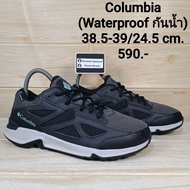 รองเท้ามือสอง Columbia 38.5-39/24.5 cm. (Waterproof กันน้ำ)