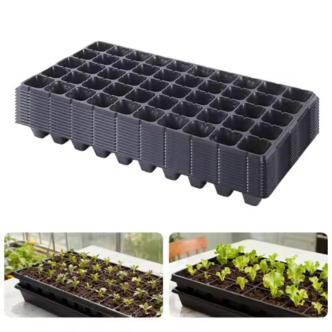 12x Nursery Seedling Trays Planting Pots Multi Grid Germination Starter Tray Planting Propagation Tr