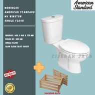 KLOSET DUDUK AMERICAN STANDARD MY WINSTON SINGLE FLUSH / MONOBLOK AMERICAN STANDARD TOILET DUDUK