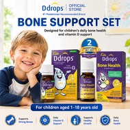 Ddrops Kids Bone Support Set Vitamin D3 600IU 2.8mL + Vitamin D3 K2 600IU 1.7mL