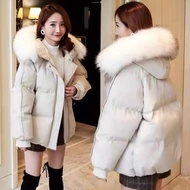 [Multi-Color Optional] Down Jacket Women Winter Cotton Jacket Women Short Loose Korean Style Jacket Down Cotton Jacket Trendy ins Thick Bread Jacket Hooded Jacket Warm Coat