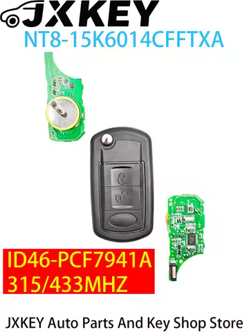 JXKEY Rechargeable ID46-PCF7941chip 315/433MHZ 3 Buttons Car Key for Land Rover LR3 Discovery 3 Rang