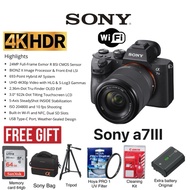 (SONY MALAYSIA SET)Sony A7 mark iii body Sony a7 iii (28-70) kit original + extra battery original