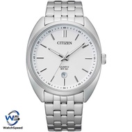 Citizen BI5090-50A Analog Quartz Turtle Design White Dial Stainless steel Bracelet Men's Watch