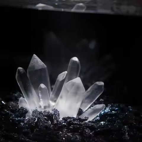 Transparent Crystal Column Aquarium Decoration Betta Fish Tank Landscaping Ornaments Fish Shrimp Cav