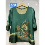 High-end middle-aged women's shirt with stone pattern 50-77kg