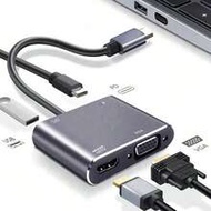 4-In-1 Type-C Hub, USB3.0 High-Speed Transfer, 4K HD, 100W PD Fast Charging, Widely Compatible
